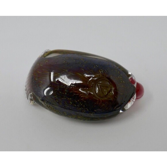 Epiphany Studios Art Glass Turkey Bird Paperweight Sculpture - Picture 9 of 10